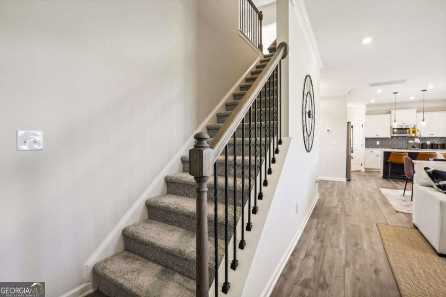 Furnished interior view inside a new home in Cobblestone Crossing Commons, Warner Robins (Image 16).
