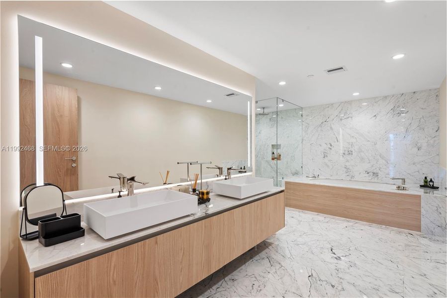 Furnished interior view inside a new home in , Bay Harbor Islands (Image 11).