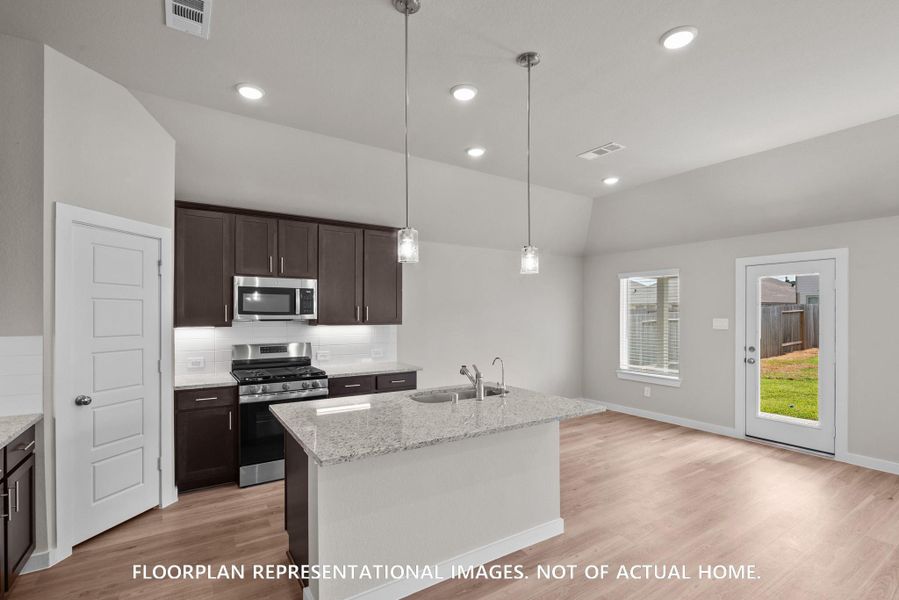 Furnished interior view inside a new home in Sorella, Tomball (Image 7).