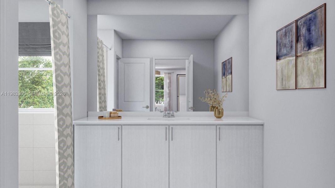 Furnished interior view inside a new home in Acacia Groves, Miami (Image 8).