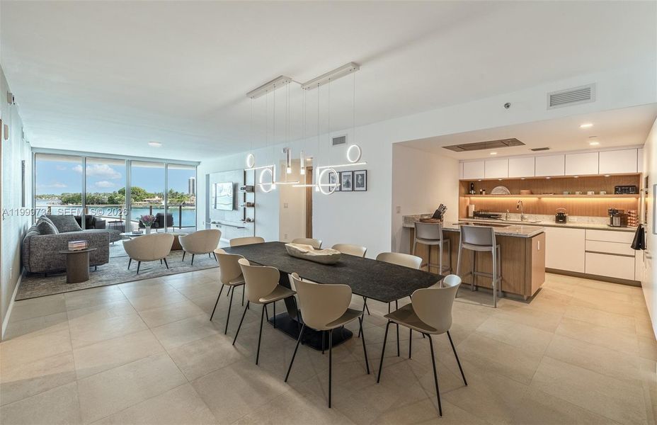 Furnished interior view inside a new home in , Bay Harbor Islands (Image 15).