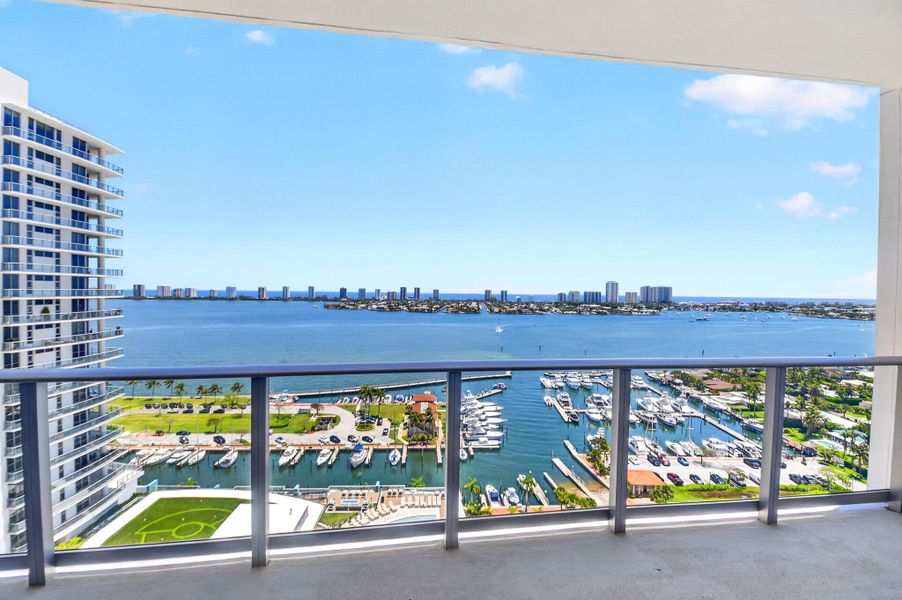 Waterfront balcony