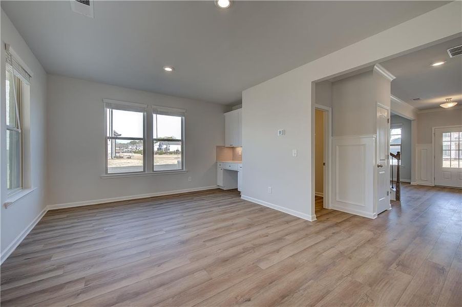 Spacious, unfurnished interior of a new home in Cambria at Traditions, Hampton (Image 23).