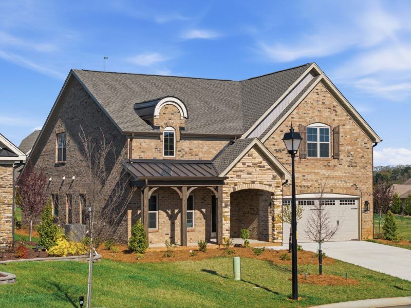 Front exterior of a new home in Weybridge, Burlington, NC, highlighting curb appeal (Image 25).
