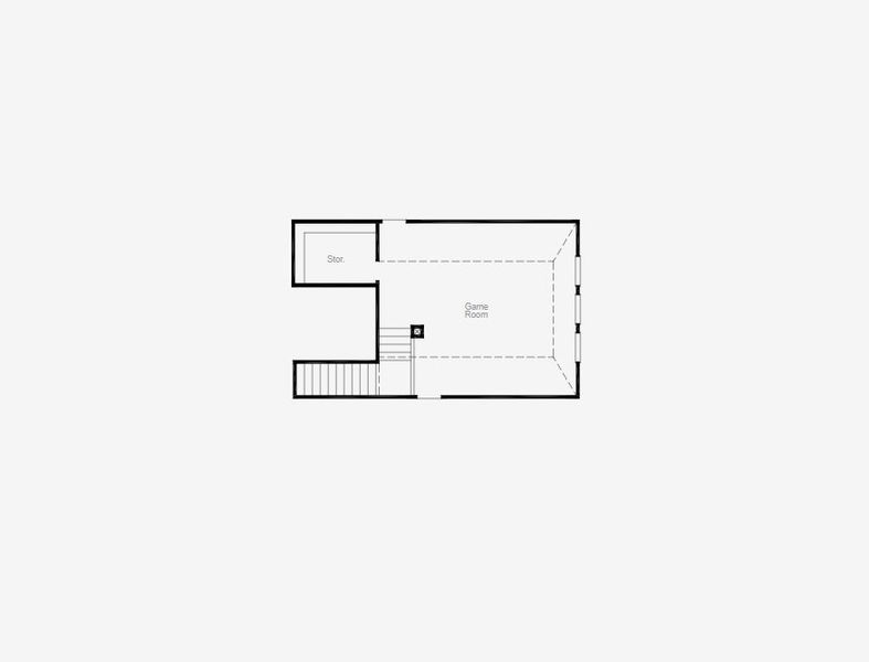 2D floor plan layout of this home in Mayfair 60', New Braunfels, TX (Image 6).