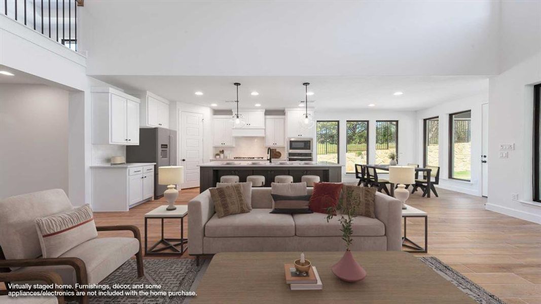 Furnished interior view inside a new home in The Heights At Uptown Celina 50', Celina (Image 9).