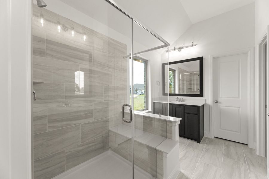 Furnished interior view inside a new home in Keeneland, Aubrey (Image 11).