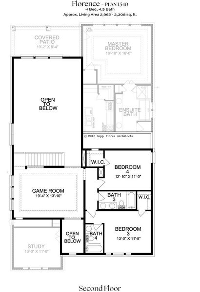 2D floor plan layout for the L540 by Lifestyle Homes in Lexington 55's, Frisco, TX (Image 4). 2D floor plan layout for the L540 by Lifestyle Homes in Lexington 55's, Frisco, TX (Image 4).