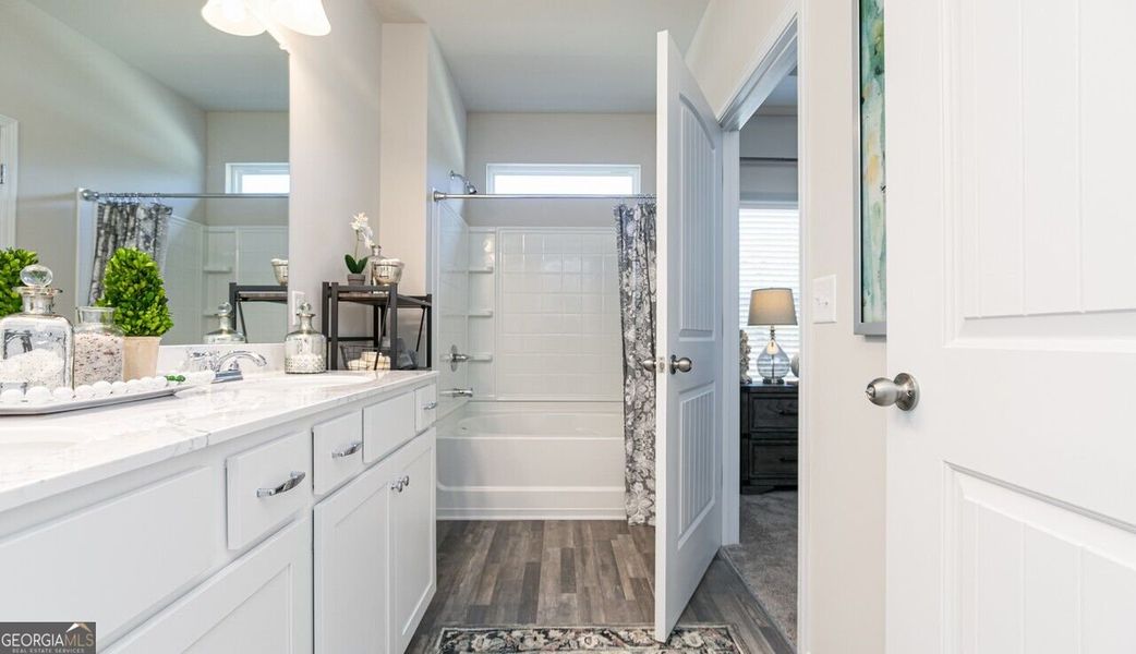 Furnished interior view inside a new home in The Cottages of Silvertown, Thomaston (Image 21).