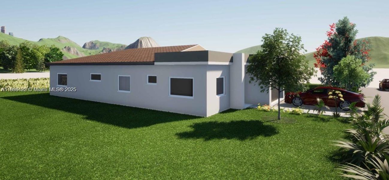 Front exterior of a new home in , Lehigh Acres, FL, highlighting curb appeal (Image 4).