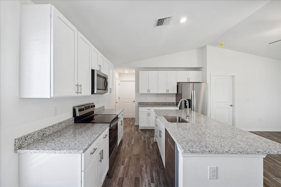 Representative furnished interior of a home built from the The Seabreeze Cove by Sunlife Homes LLC in Cape Coral, Cape Coral (Image 6). Representative furnished interior of a home built from the The Seabreeze Cove by Sunlife Homes LLC in Cape Coral, Cape Coral (Image 6).