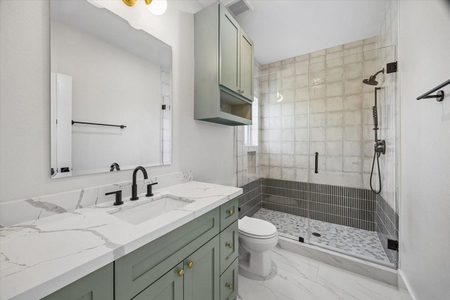 Furnished interior view inside a new home in , Houston (Image 17).