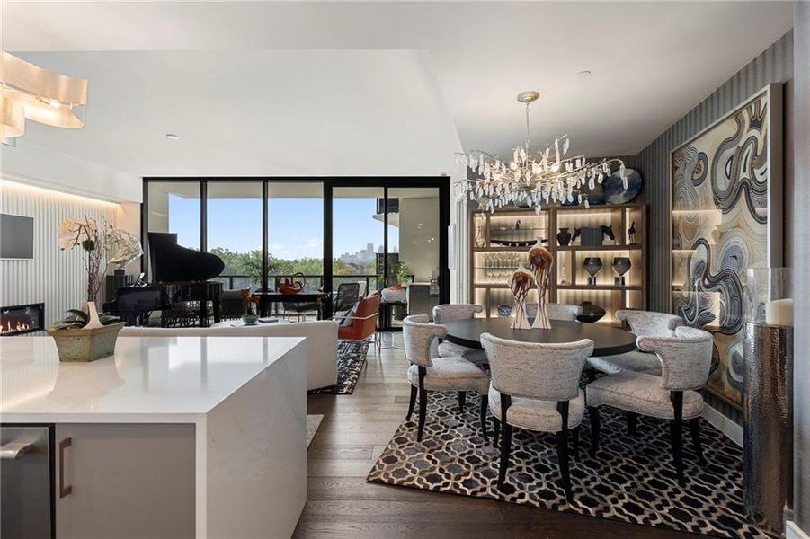 Furnished interior view inside a new home in The Dillon Buckhead, Atlanta (Image 27). Furnished interior view inside a new home in The Dillon Buckhead, Atlanta (Image 27).