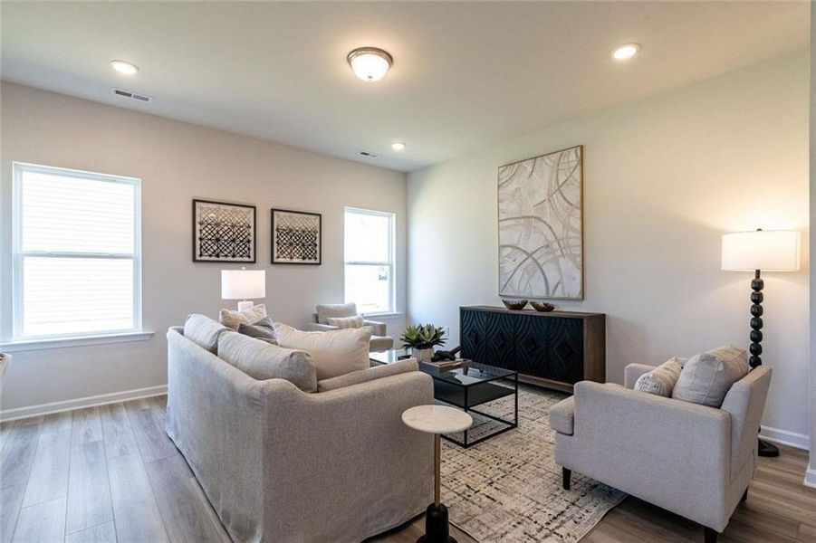 Furnished interior view inside a new home in The Andros, Dalton (Image 3).