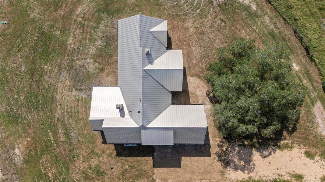 View from above of property