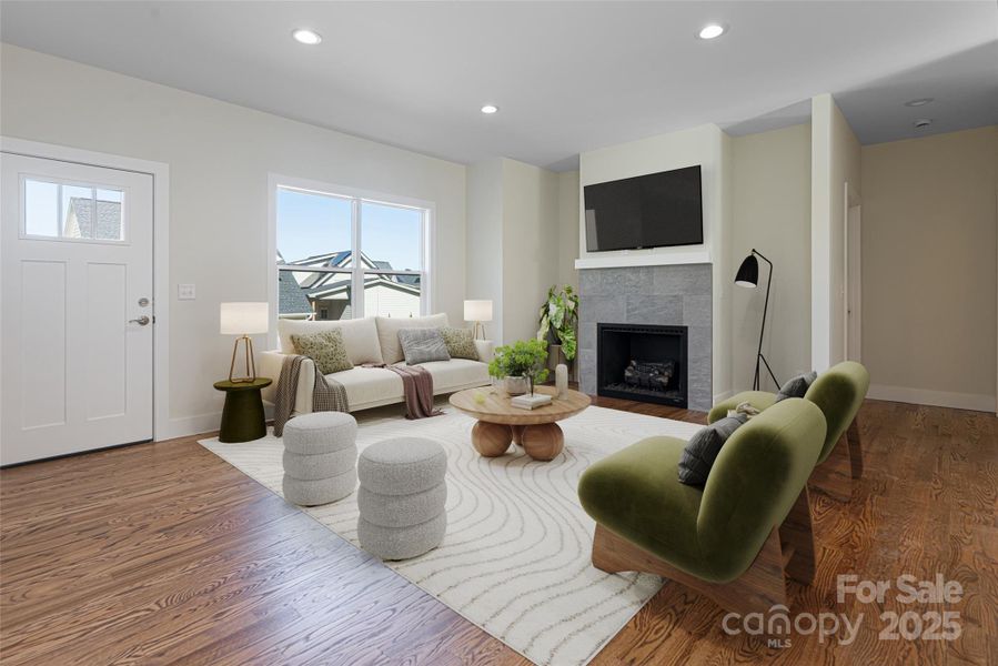 Furnished interior view inside a new home in , Asheville (Image 8). Furnished interior view inside a new home in , Asheville (Image 8).