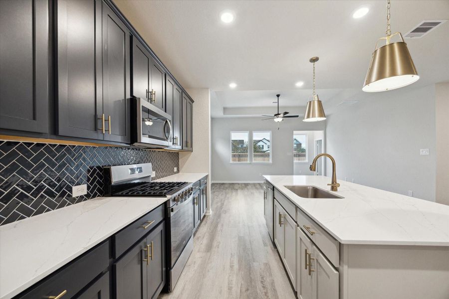 Furnished interior view inside a new home in Elyson, Katy (Image 9).