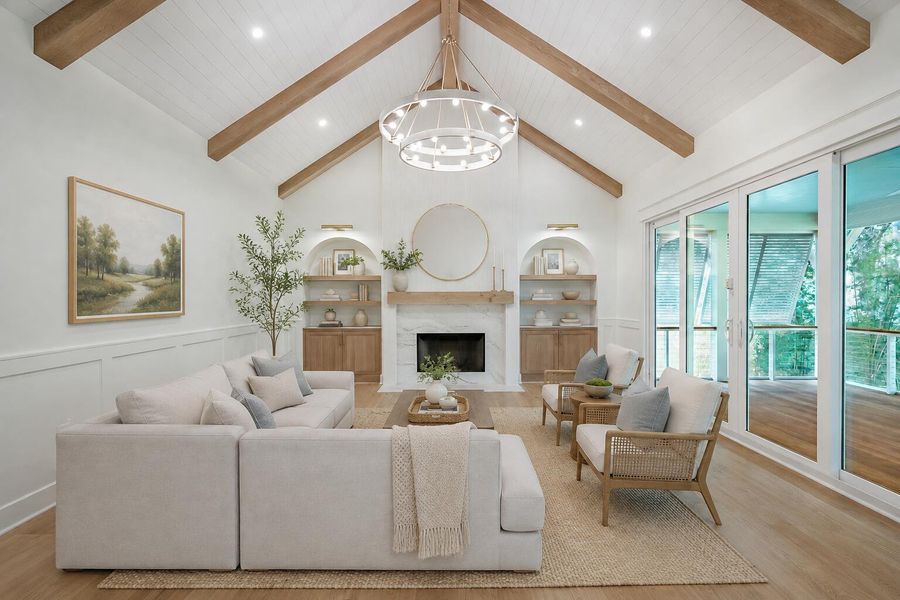 Furnished interior view inside a new home in , Mount Pleasant (Image 17).