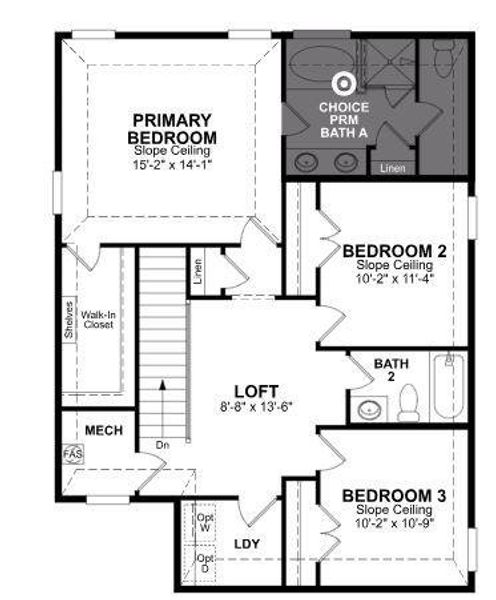 Beazer Homes Churchill Petunia Floorplan.