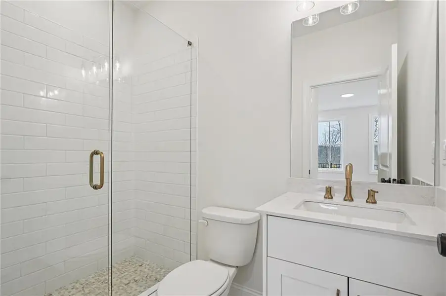 Furnished interior view inside a new home in Ward's Crossing Townhomes, Johns Creek (Image 7).