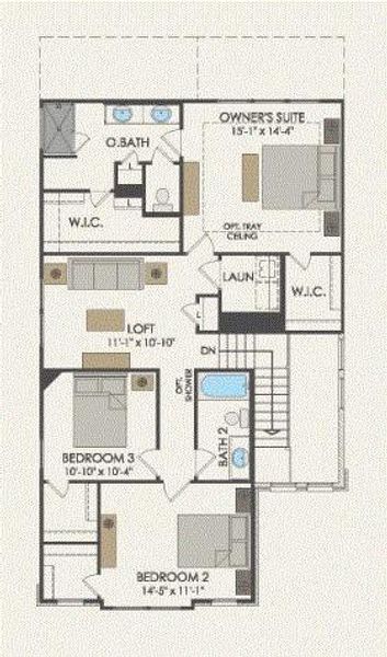 Pulte Homes, Sienna floor plan