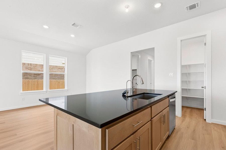 Furnished interior view inside a new home in Santa Rita Ranch, Liberty Hill (Image 6). Furnished interior view inside a new home in Santa Rita Ranch, Liberty Hill (Image 6).