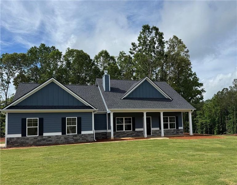 Front exterior of a home in the Benson Estates community, located in Dallas, GA (Image 2).