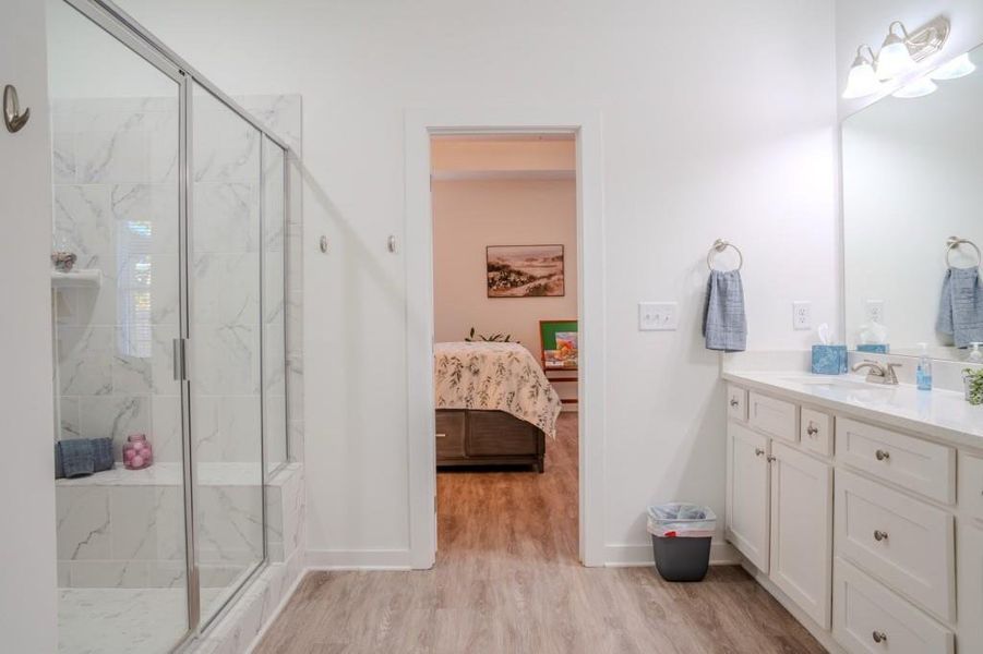 Furnished interior view inside a new home in Crossing Creeks, Monroe (Image 19).