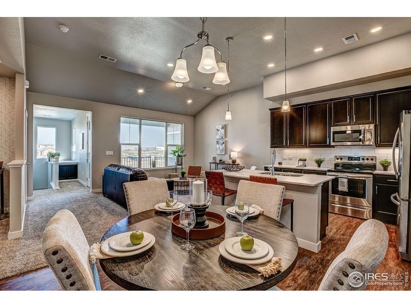 Furnished interior view inside a new home in The Lakes at Centerra - Discovery, Loveland (Image 27).