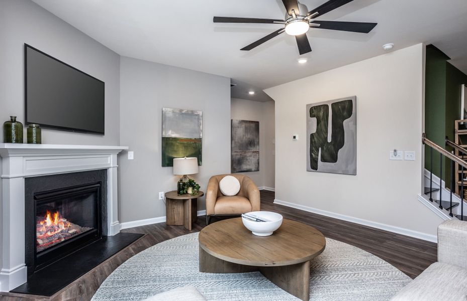 Furnished interior view inside a new home in Providence Oaks, Fuquay Varina (Image 7). Furnished interior view inside a new home in Providence Oaks, Fuquay Varina (Image 7).