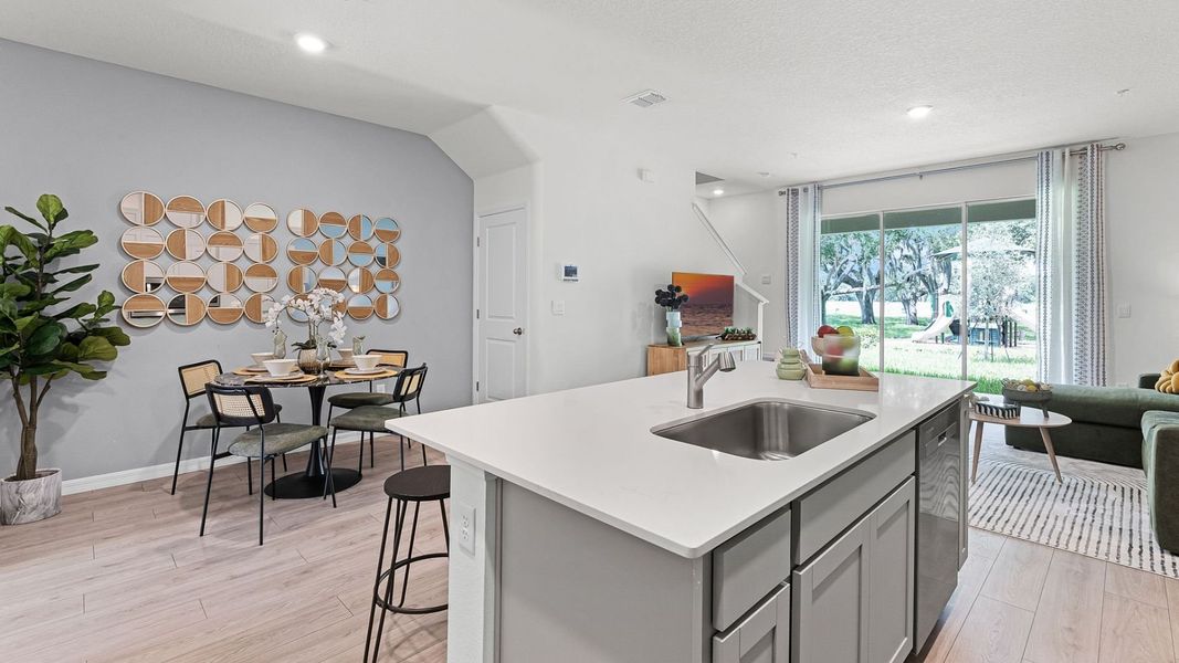 Furnished interior view inside a new home in Nona West, Orlando (Image 6).