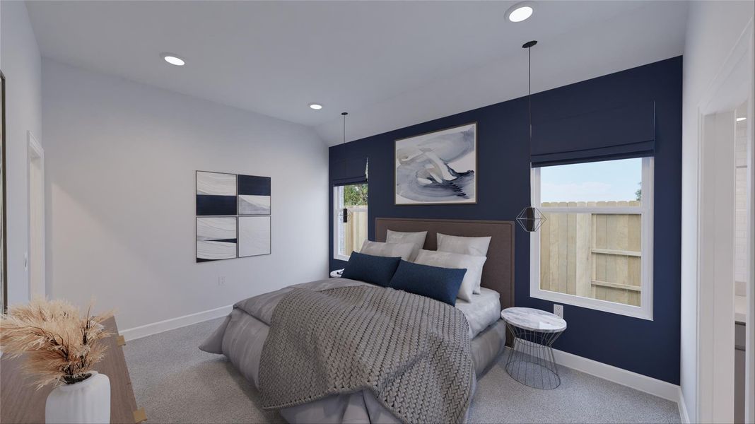 Furnished interior view inside a new home in Oakberry Trails, Waller (Image 10).