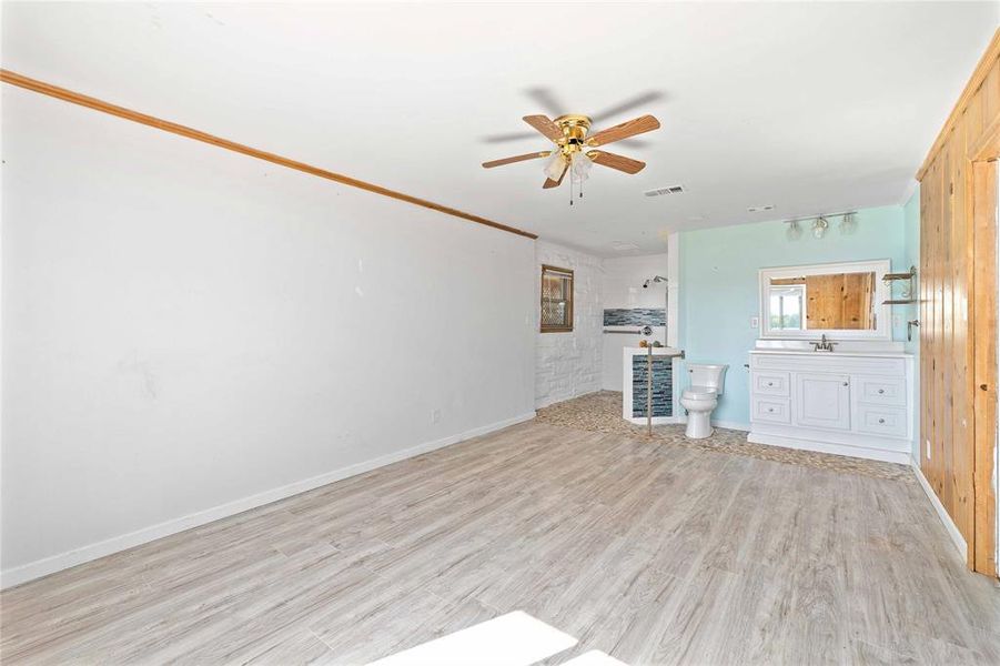 Primary bedroom with ensuite bathroom