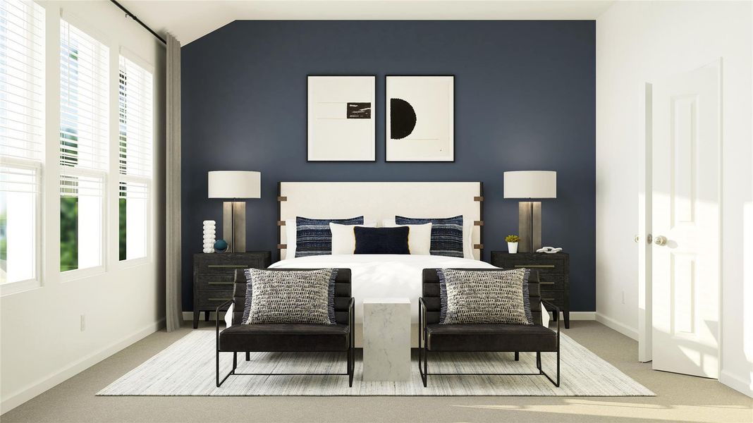 Furnished interior view inside a new home in The Preserve at Rosenberg, Rosenberg (Image 16).