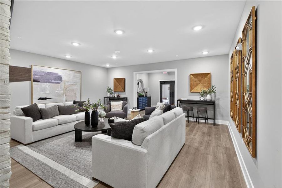 Furnished interior view inside a new home in Gatherings® at Herrington, Cumming (Image 6).