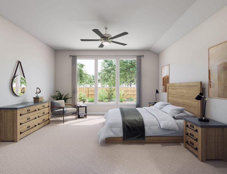 Furnished interior view inside a new home in Woodson’s Reserve, Spring (Image 7).