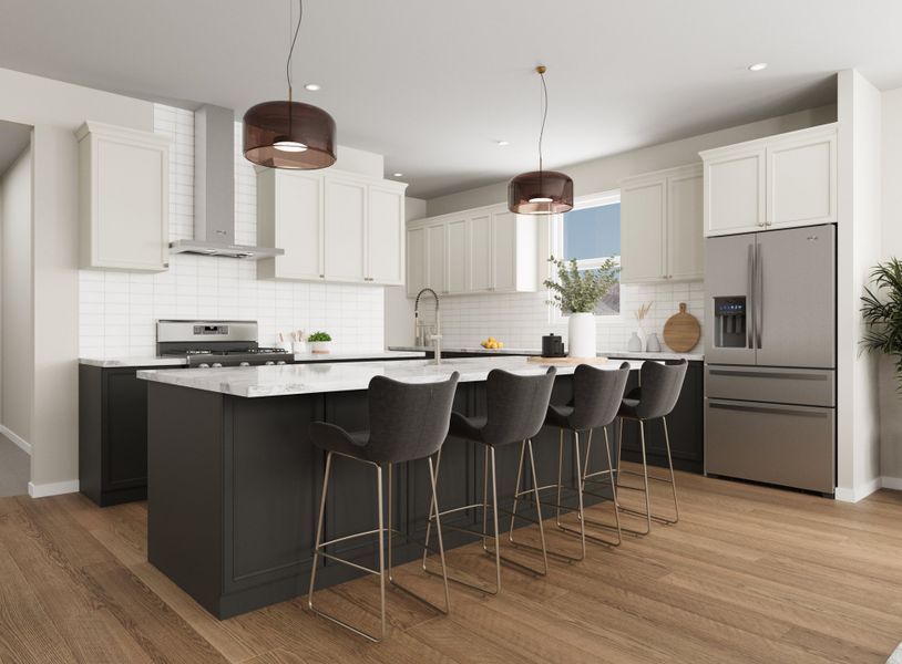 Representative furnished interior of a home built from the Bartlett by Beazer Homes in Montana Vista - Summit, Buckeye (Image 5).