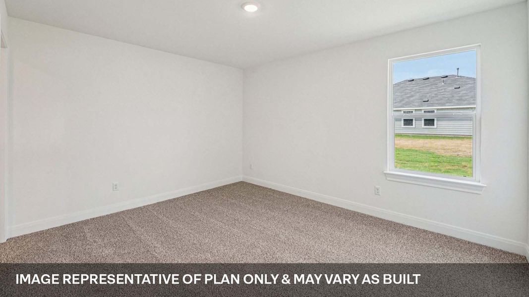 Representative unfurnished interior of a home built from the The Courtland by D.R. Horton in Railhead, Cedar Creek (Image 24).