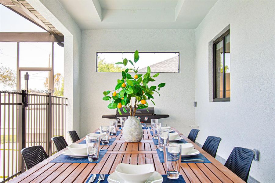Exterior details and patio area of a home in , Cape Coral (Image 26).