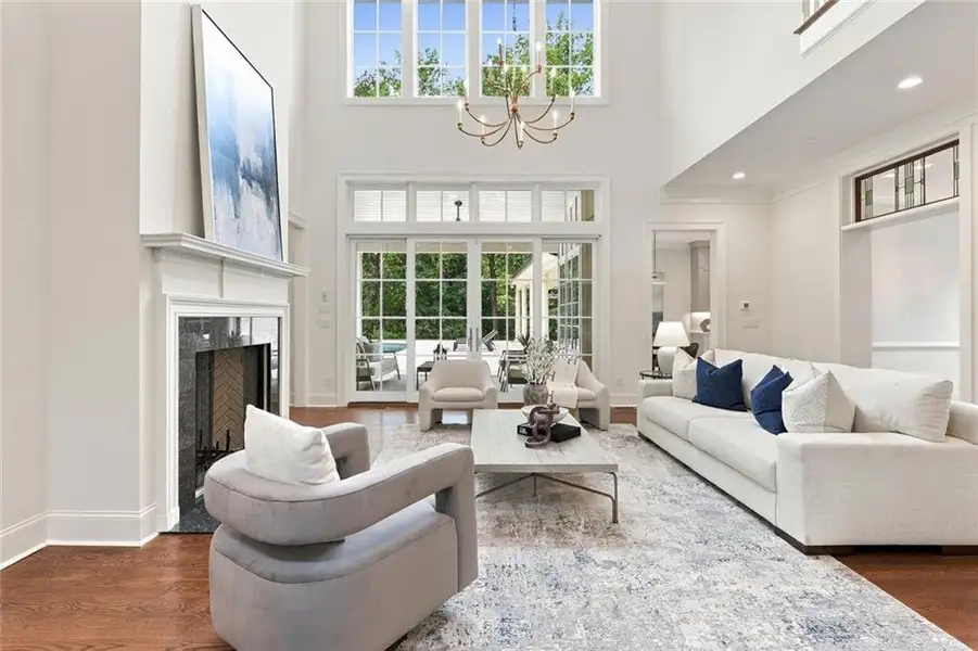 Furnished interior view inside a new home in , Sandy Springs (Image 52).