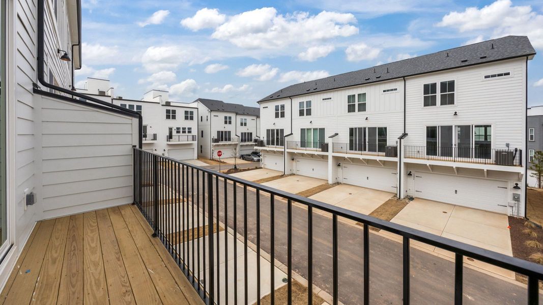 The Landon Plan in River District by DBR Homes in Charlotte, N.C - Balcony The Landon Plan in River District by DBR Homes in Charlotte, N.C - Balcony