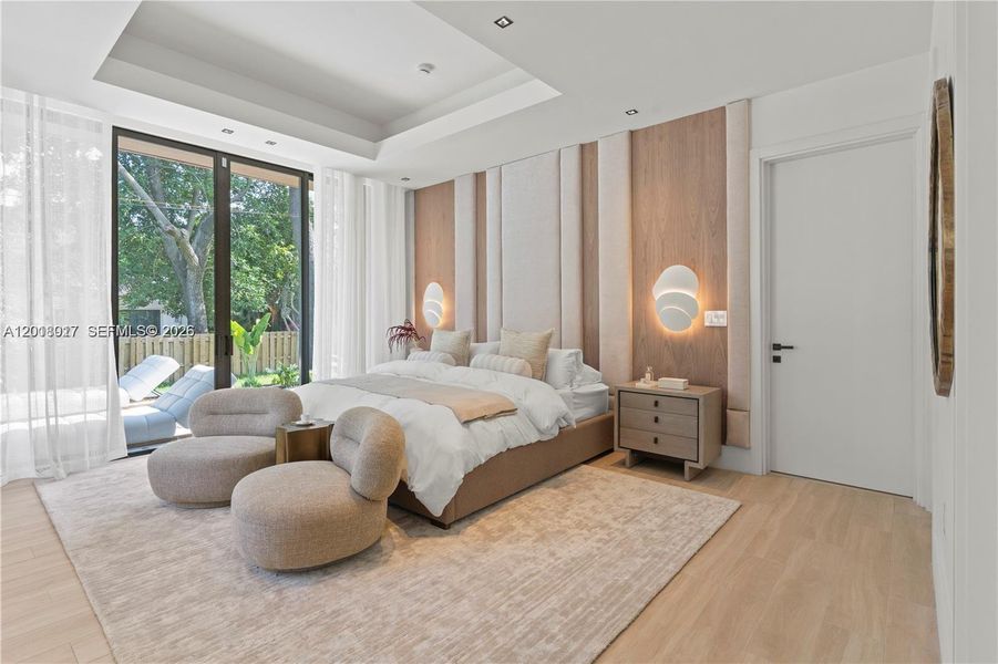 Furnished interior view inside a new home in , Miami (Image 43).