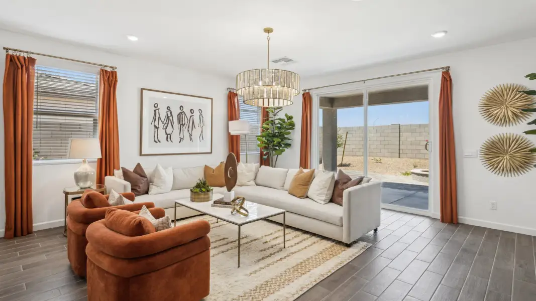 Representative furnished interior of a home built from the Laveen by D.R. Horton in Windrose, Waddell (Image 8). Representative furnished interior of a home built from the Laveen by D.R. Horton in Windrose, Waddell (Image 8).