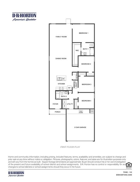 2D floor plan layout for the EMMA - T30E by D.R. Horton in Garver Heights, Houston, TX (Image 3). 2D floor plan layout for the EMMA - T30E by D.R. Horton in Garver Heights, Houston, TX (Image 3).