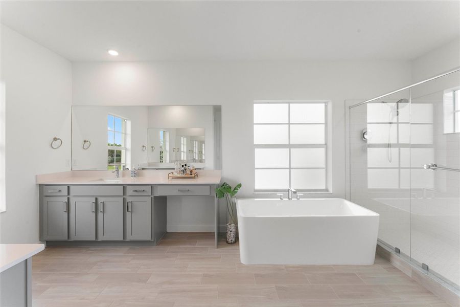 Furnished interior view inside a new home in Arden: The Waterford Collection, Loxahatchee (Image 33).