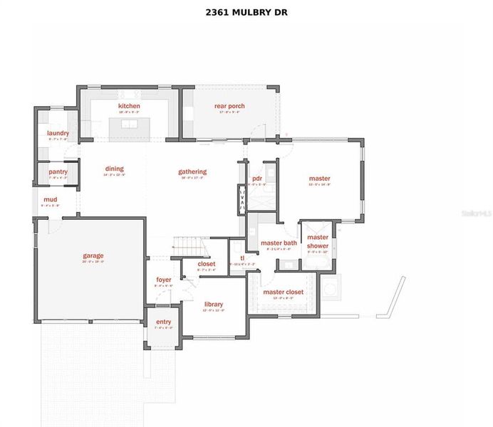 2D floor plan layout of this home in , Winter Park, FL (Image 3). 2D floor plan layout of this home in , Winter Park, FL (Image 3).