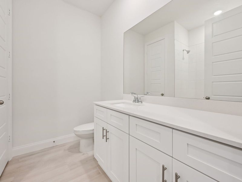 Furnished interior view inside a new home in Brystol at Wylder - Reserve Series, Port St. Lucie (Image 9).