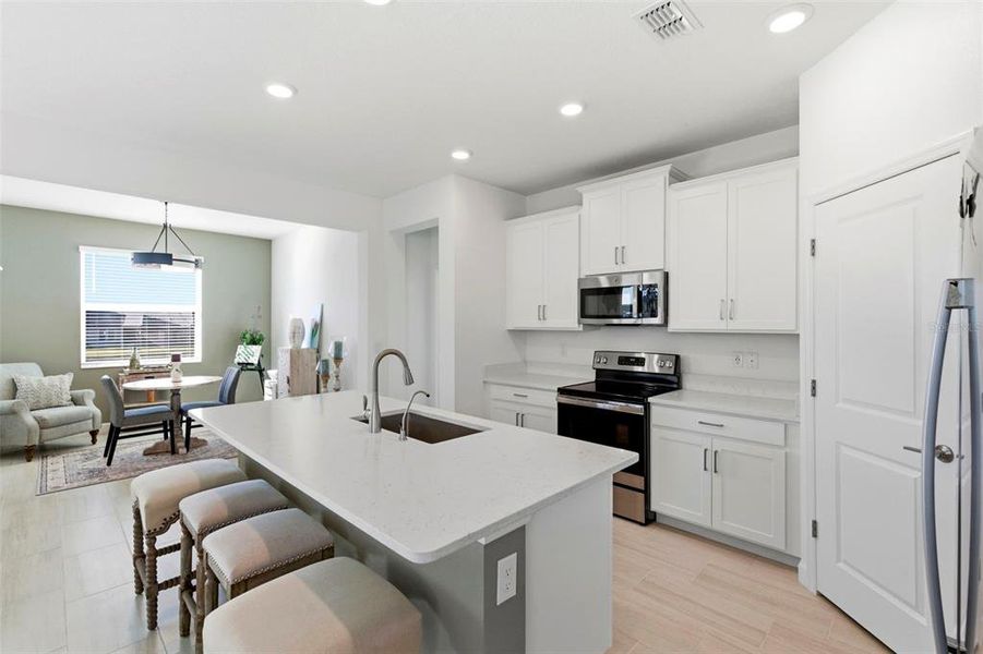 Furnished interior view inside a new home in , San Antonio (Image 11).