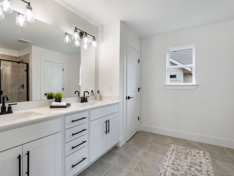 Furnished interior view inside a new home in Lake Park Villas, Wylie (Image 17).
