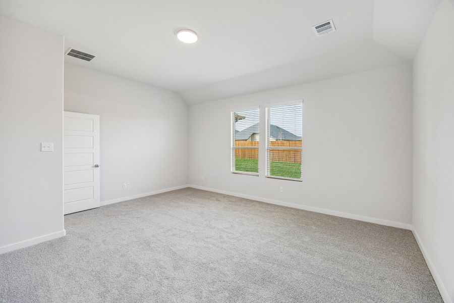 Primary Suite in the Stanley II home plan by Trophy Signature Homes – REPRESENTATIVE PHOTO